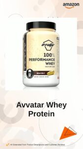 avvatar performance whey protein | 1kg | malai kulfi flavour i 27.5g protein | 29 servings