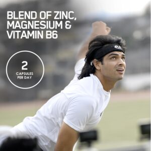 optimum nutrition (on) zinc magnesium aspartate (zma) 60 capsules, muscle strength, metabolism, immunity, vegetarian