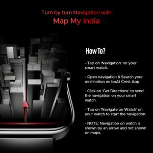 boAt Storm Call 3 w/TBT Navigation, Daily Activity Tracker, DIY Watch Face Studio,700+ Active Modes, 1.83" (4.6 cm) HD Display Fitness Smart Watch for Men & Women(Active Black) auto draft