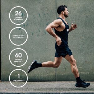 optimum nutrition (on) multivitamin for men– 60 tablets, 26 vitamins & minerals, amino acids & anti oxidants (green tea extract, beta carotene, lutein, lycopene). vegetarian.